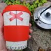 Kaffemugg to go takeaway fjällfika ledkryss