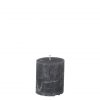 Blockljus i grå paraffin 7,5 cm