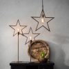 Julstjärna på fot i råsilver från PR Home
