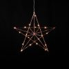 Hängande julstjärna i kopparfärg med led