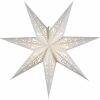 Julstjärna vit spets 45 cm i papper