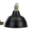 Taklampa metall industri svart