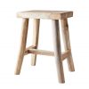 Vintage träpall teak 45 cm