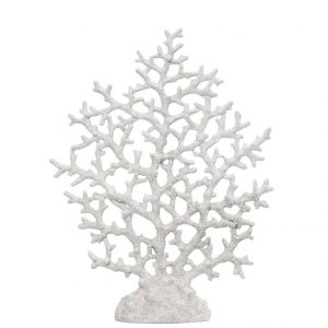Korall vit dekoration