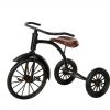trehjuling cykel svart metall