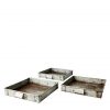 Vintage metall fat i zink