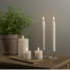 Ledljus twistade swirl flamme vaxljus batteriljus