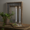 Ledljus twistade swirl flamme vaxljus batteriljus