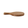 Skärbräda i rund teak trä