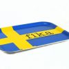bricka fika sveriges flagga