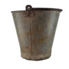 Stor hink kruka spann i vintage zink järn