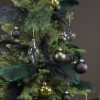 julgranskula glas svart glitter