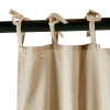 Gardiner i skir bomull natur beige