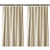 Gardiner i skir bomull natur beige