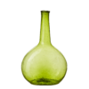 Grön vas i återbrukat munblåst glas