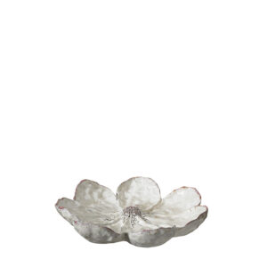 Fågelbad blomma vit dekoration