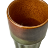 Kopp / Mugg i grönbrun keramik
