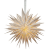 Julstjärna adventssjärna print vit papper