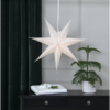 Julstjärna vit papper 60 cm