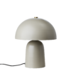 Svamplampa beige bordslampa i järn
