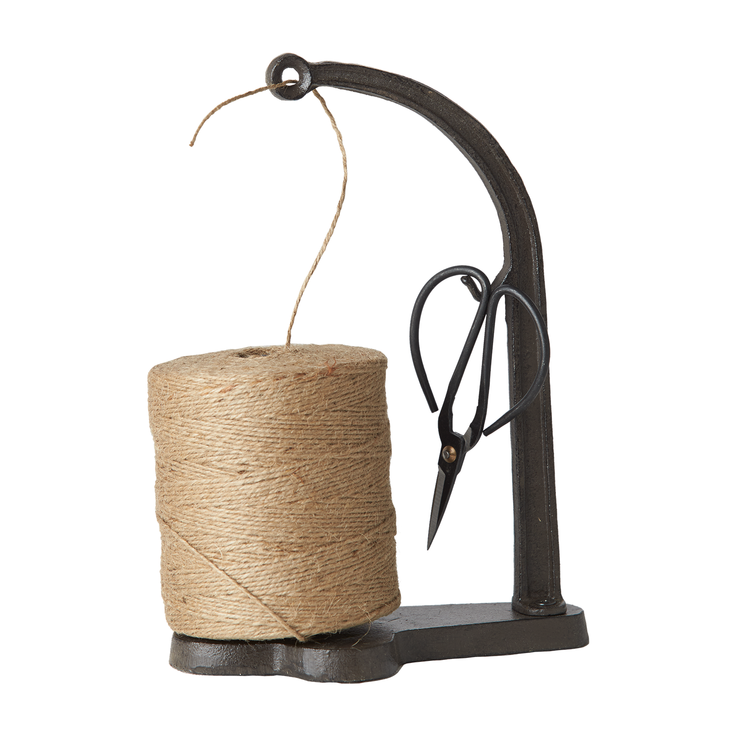 Jute på rulle hållare med sax