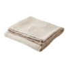 Bordsduk i beige bomull med en rustik finish
