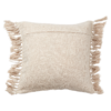 Kuddfodral beige natur med fransar