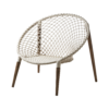 Utemöbler loungestol makrame teakträ