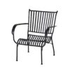 Utemöbler loungestol i svart järn