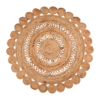 Jutematta rund natur 150 cm