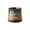 Mini kruka brunmelerad stengods