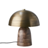 Svamplampa bordslampa trä mässing limited edition