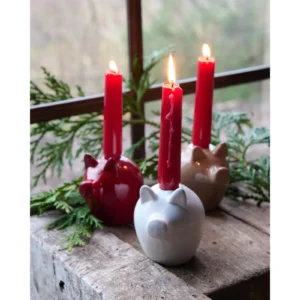 Julgris ljusstake