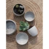 Kruka beige brunmelerad stengods