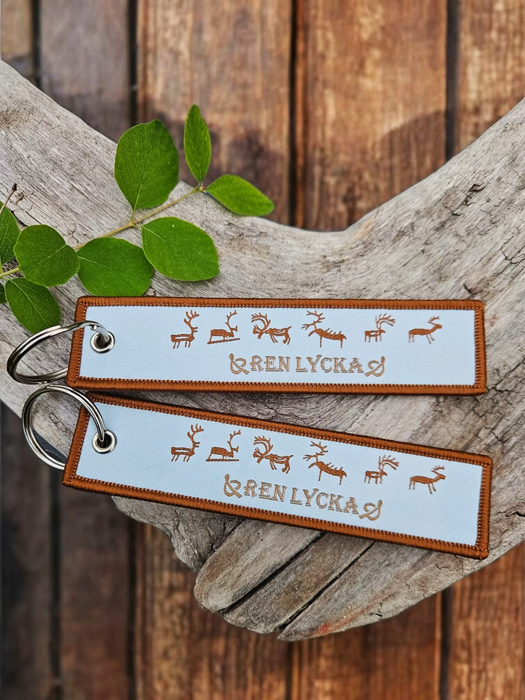 Nyckelring tag ren lycka renar i fjällen