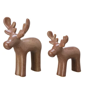 Älg malte porslin dekoration