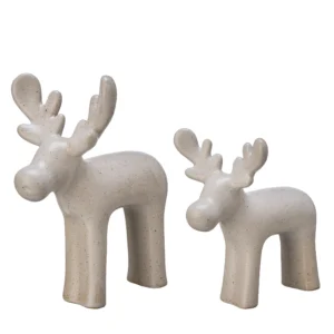 Älg malte porslin dekoration