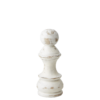 Schackpjäs i vit trä dekoration