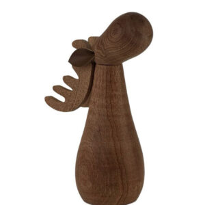 Älg trä natur dekoration brun