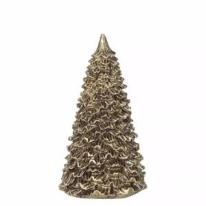 Julgran i guldbrun / champagne juldekoration