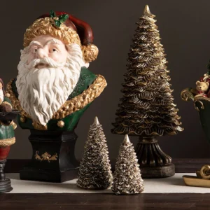 Julgran i guldbrun / champagne juldekoration