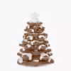 Julgran juldekoration brun pepparkakor