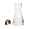Kanna / Karaff i glas med trä detalj