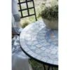 Mosaikbord natur beige cafebord utomhus