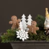 Pepparkaksgubbe på pinne blomstick juldekoration