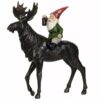 Juldekoration vätte tomte på älg