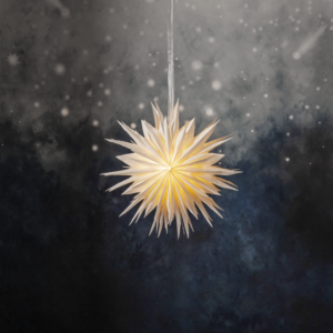 Julstjärna adventssjärna cloud vit papper