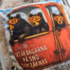 Kuddfodral skidbjörnar med text