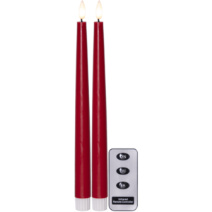 Ledljus flamme antikljus i vax med timer och fjärrkontroll