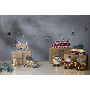 Lok tåg juldekoration med ledbelysning